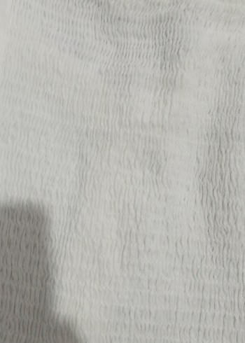 Kız Çocuk Beyaz Keten Düğmeli Bluz - Görsel 7