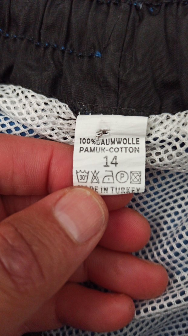 Erkek Mavi Mini Rahat Yüzme Şortu ,14 yaş - Görsel 4