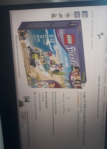  Beden LEGO FRİENDS 41306 MİA'NIN PLAJ SCOOTER'I