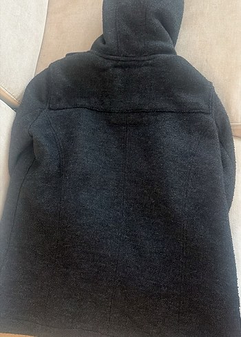 Düğmeli Gri Erkek Kısa Palto - Görsel 4