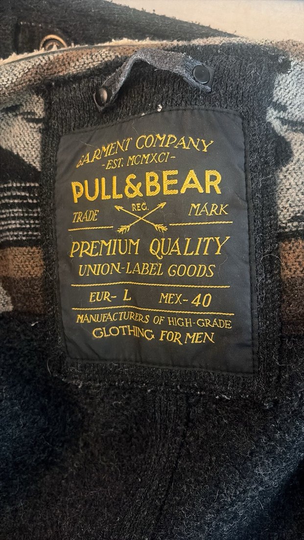 Düğmeli Gri Erkek Kısa Palto - Görsel 5