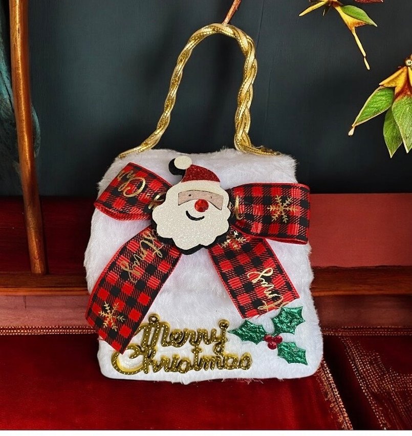 Beyaz Parlak Noel Temalı Köpek Aksesuarı - Görsel 3