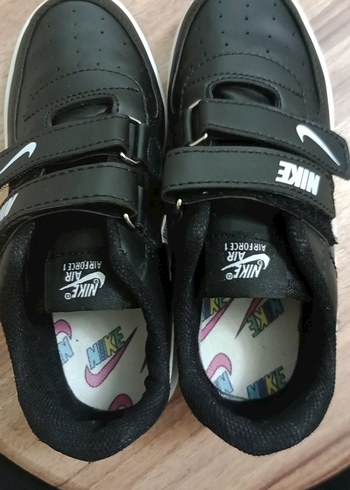 Erkek Çocuk Siyah Nike Air force 1 Spor Ayakkabı