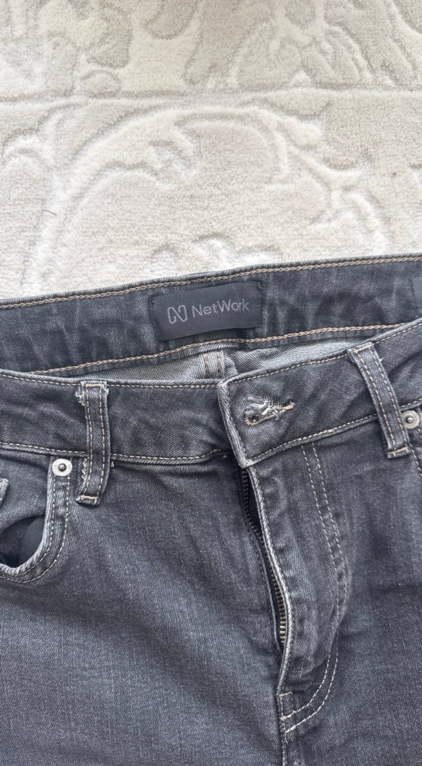 Gri Regular Fit Erkek Kot Pantolon - Görsel 2