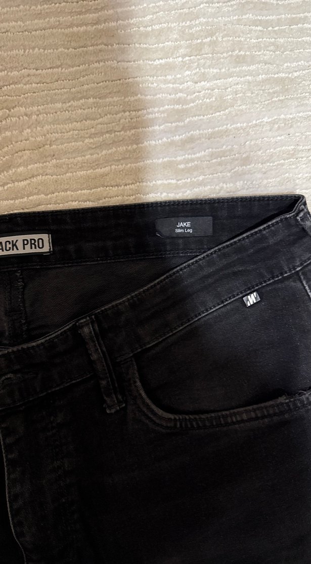 Erkek Siyah Regular Fit Kot Pantolon - Görsel 3