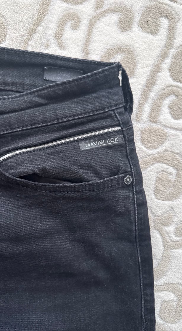 Siyah Regular Fit Erkek Kot Pantolon - Görsel 4