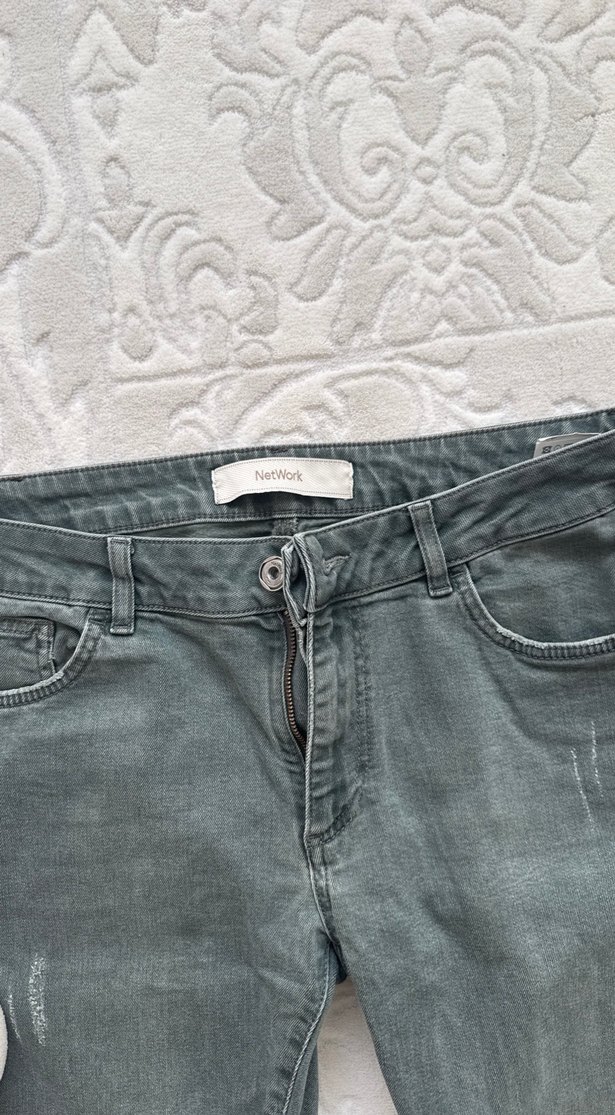 Gri Kadın Denim Pantolon - Görsel 2