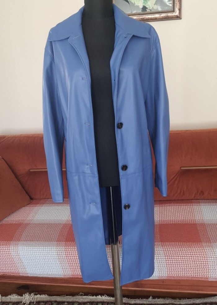 Deri trenckot - Görsel 3