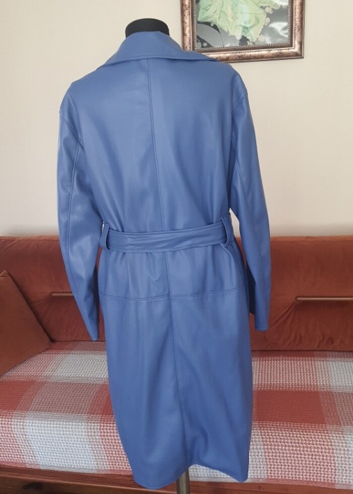 Deri trenckot - Görsel 5