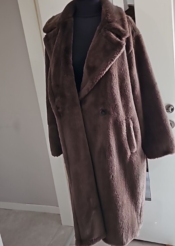 Pull&bear uzun kürk  - Görsel 3