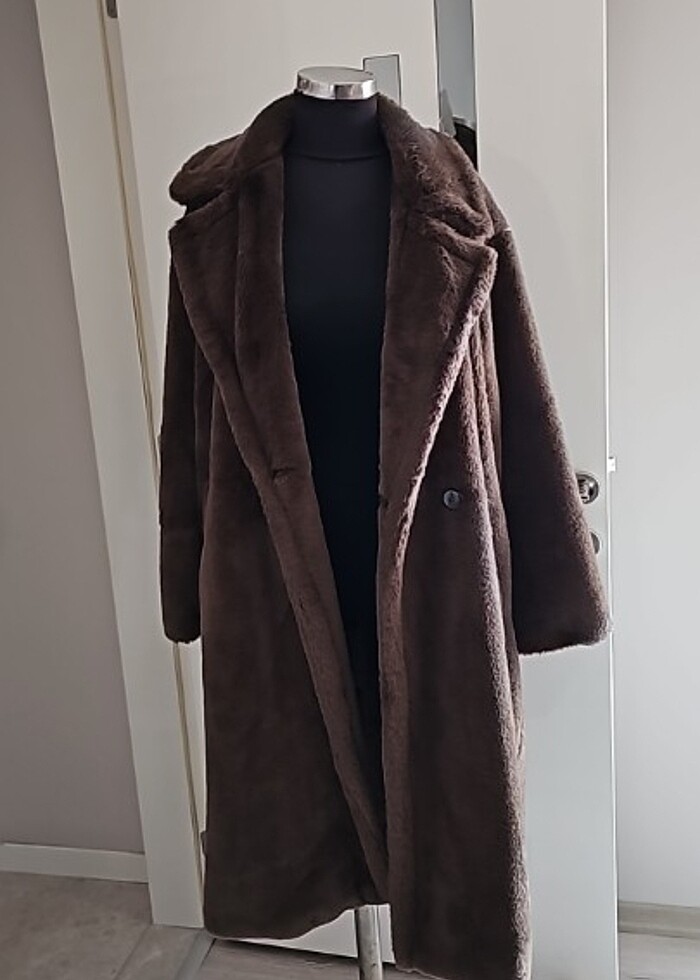 Pull&bear uzun kürk  - Görsel 4