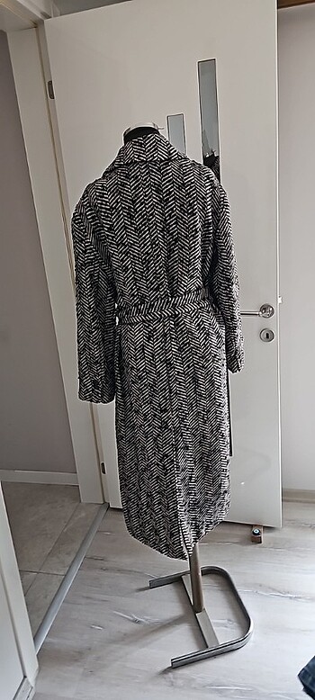 Kaşe uzun ceket  - Görsel 8