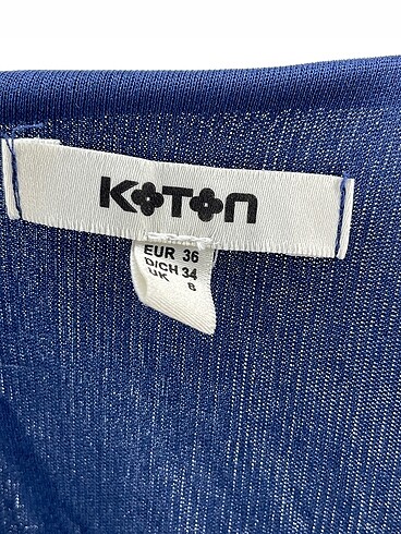 36 Beden lacivert Renk Koton Uzun Elbise %70 İndirimli.
