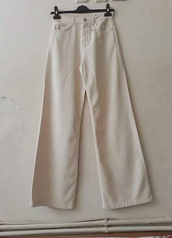  Yüksek bel bol paça palazzo model Jean 