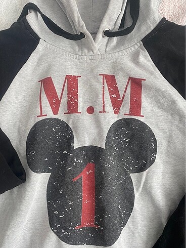 13-14 Yaş Beden gri Renk Mickey Sweatshirt