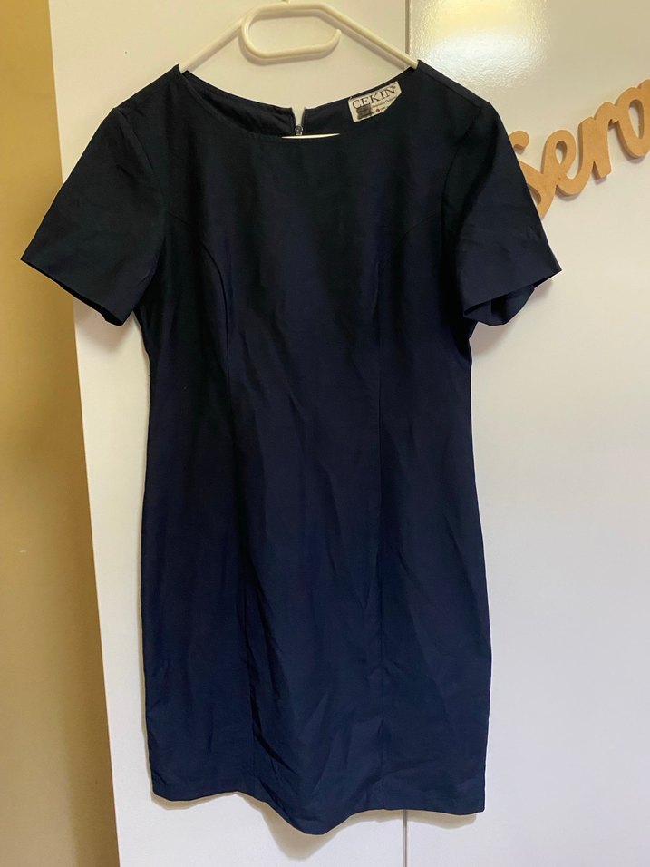 Lacivert Midi Elbise - Görsel 2