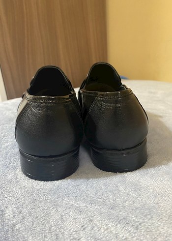 Erkek Siyah Parlak Klasik Deri Ayakkabı - Görsel 6