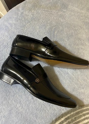 Erkek Siyah Parlak Klasik Deri Ayakkabı - Görsel 5