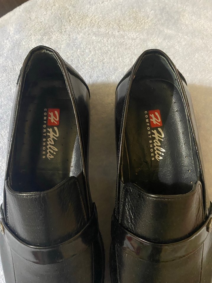 Erkek Siyah Parlak Klasik Deri Ayakkabı - Görsel 4