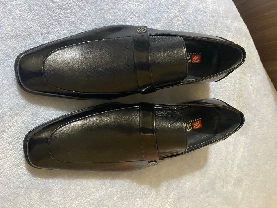 Erkek Siyah Parlak Klasik Deri Ayakkabı - Görsel 3