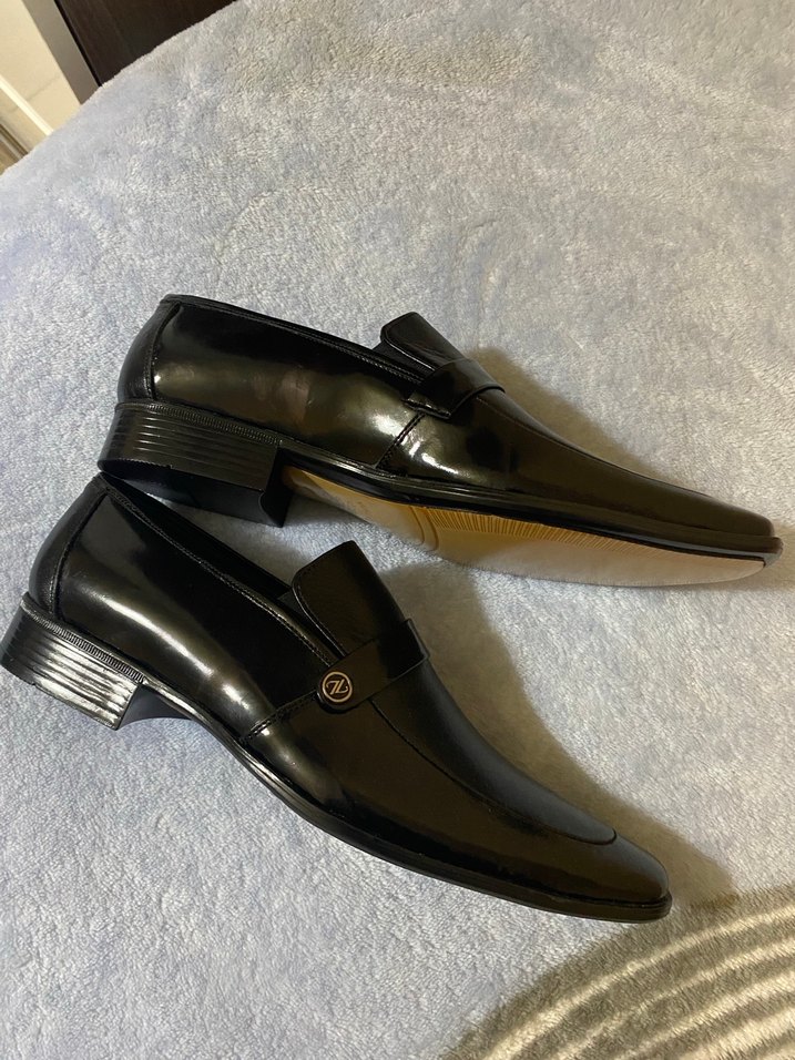 Erkek Siyah Parlak Klasik Deri Ayakkabı - Görsel 5