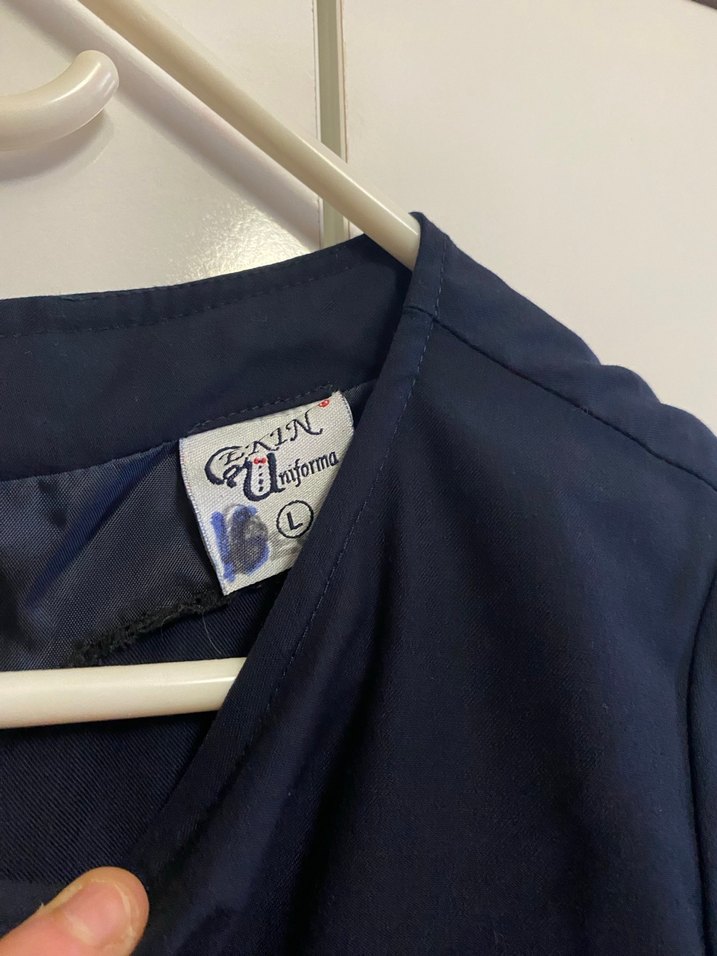 Kadın Lacivert Midi Ofis Elbisesi - Görsel 4