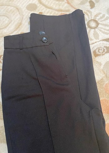 Siyah Kadın Kumaş Pantolon - Görsel 9