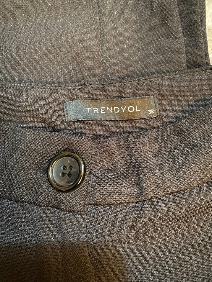 Siyah Kadın Kumaş Pantolon - Görsel 3