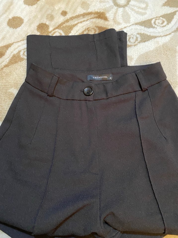 Siyah Kadın Kumaş Pantolon - Görsel 2