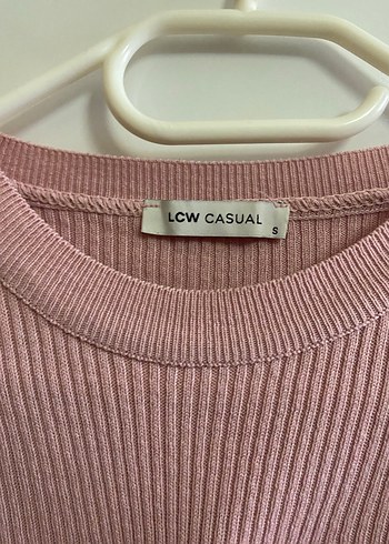 Pembe Triko Kadın Uzun Kollu Kazak - Görsel 3