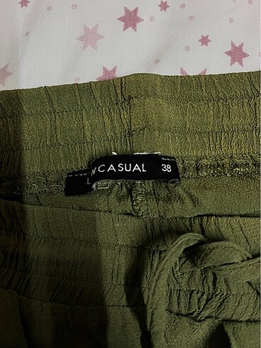 LC Waikiki LCW şifon yeşil pantolon