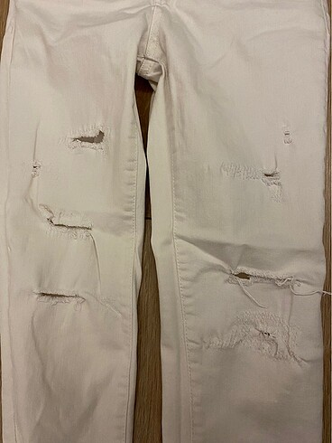 Koton Koton Jeans Fahriye Evcen Collection Beyaz Pantolon