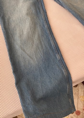 38 Beden mavi Renk Gri Bej Rahat Kesim Midi Denim Kadın Kot