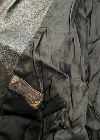 Derimod Düğmeli Siyah Deri Biker Ceket