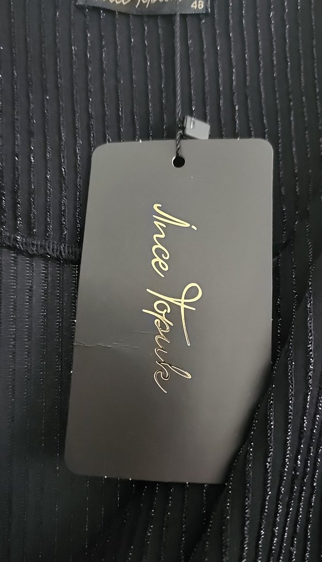 Siyah Uzun tül Kollu midi boy v yakalı Elbise - Görsel 2