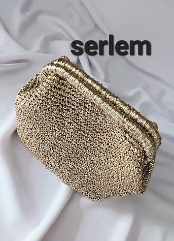 Simli ipten burslu çanta 