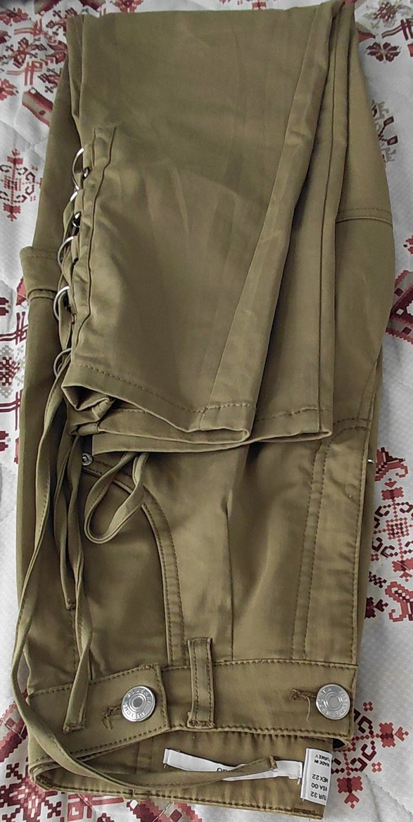 Bershka Bej Düz Pantolon — görsel 3/5