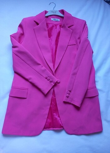 Pembe blazer ceket 