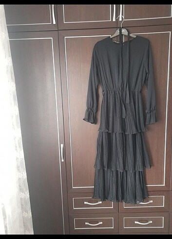 Elbise iki kol arası 50cm kol boyu 60cm boyu 130