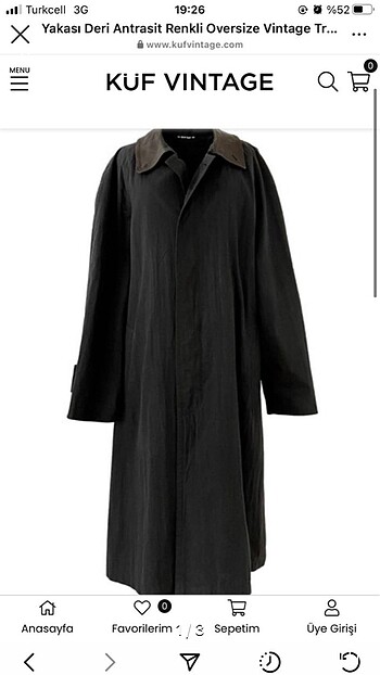 Küf vintage trençkot