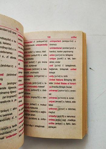 İngilizce-Türkçe Sözlük - Görsel 3