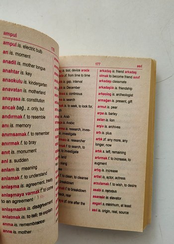 İngilizce-Türkçe Sözlük - Görsel 5