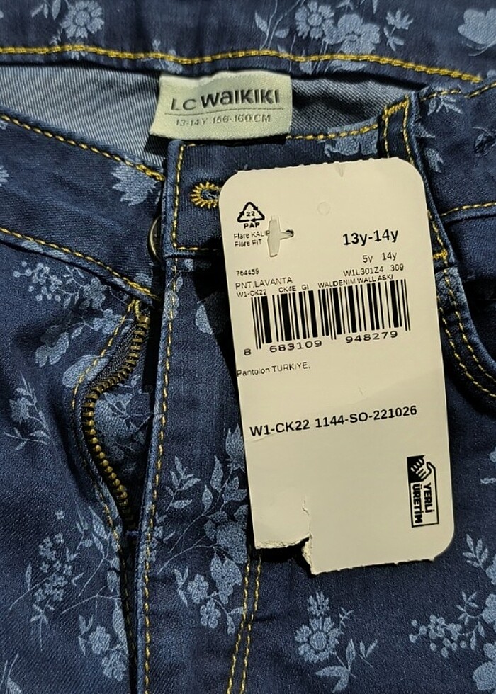 Kız çocuk jean - Görsel 5