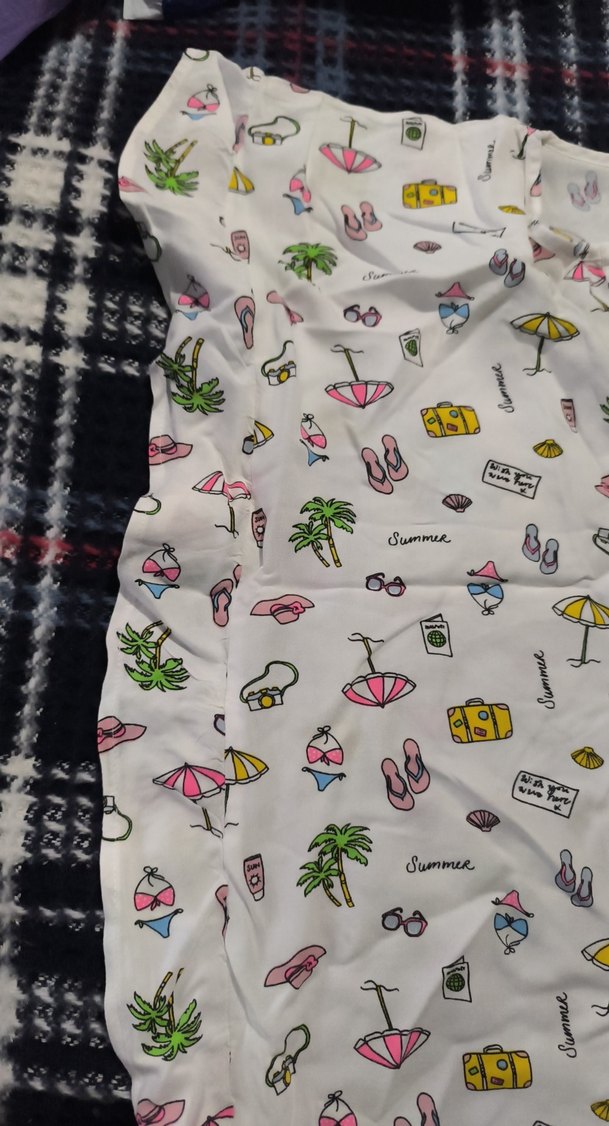 Çok Renkli Desenli kız çocuk gömlek - Görsel 2