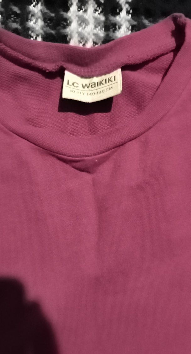 Çiçek Baskılı Mor Kız Çocuk bluz - Görsel 3