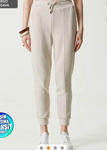 Bej Kadın Alt Eşofman - Görsel 2