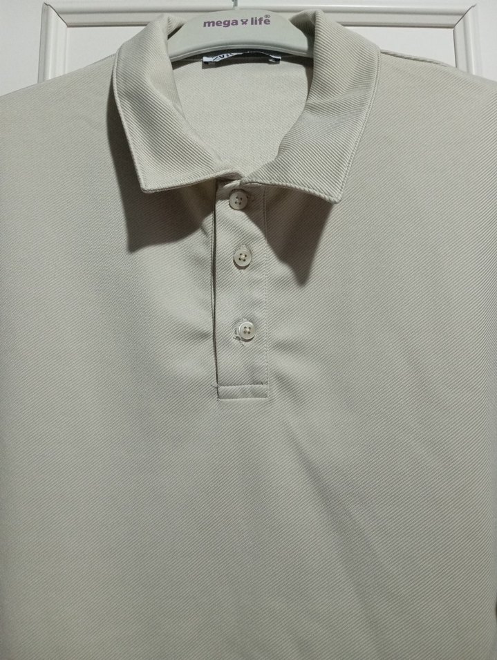 Bej Kısa Kollu Erkek Polo Tişört - Görsel 2