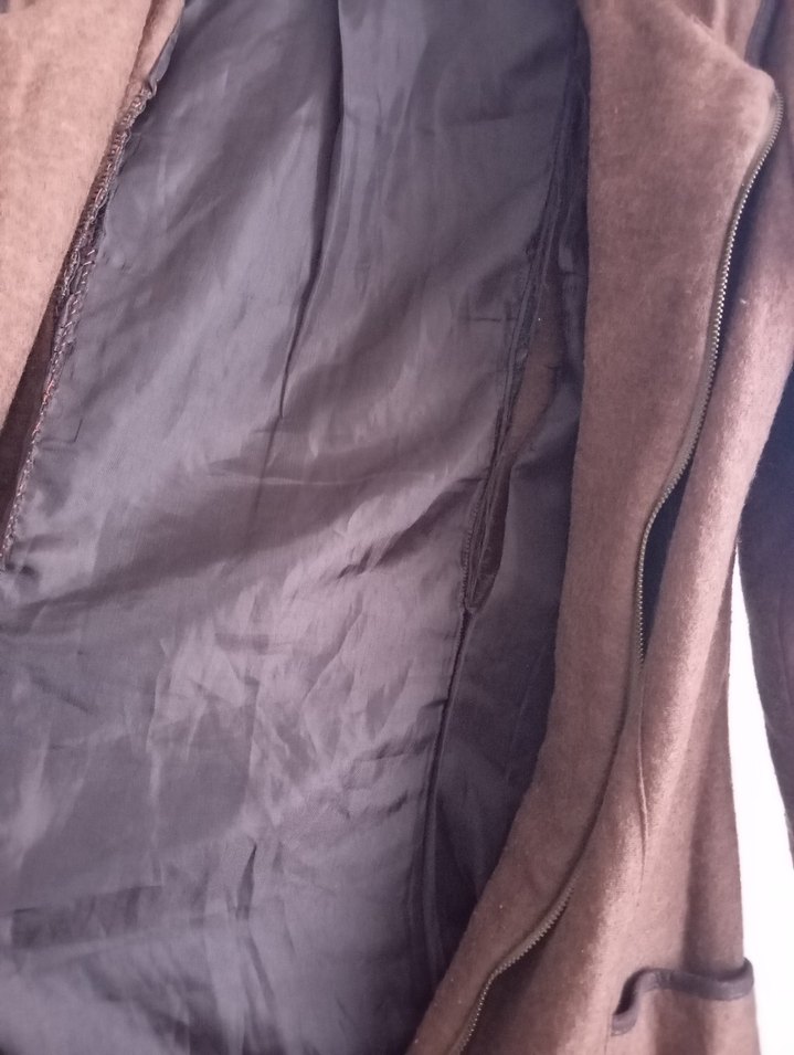 Kahverengi Fermuarlı Kaban - Görsel 5