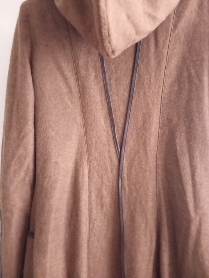 Kahverengi Fermuarlı Kaban - Görsel 4