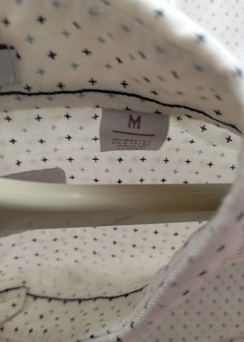 Beyaz Erkek Keten Gömlek, Düğmeli, Uzun Kollu - Görsel 6